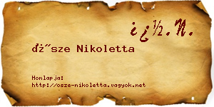 Ősze Nikoletta névjegykártya